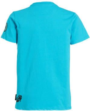 Me & My Monkey T-shirt Mylo met printopdruk blauw Jongens Katoen Ronde hals 104 - Foto 2