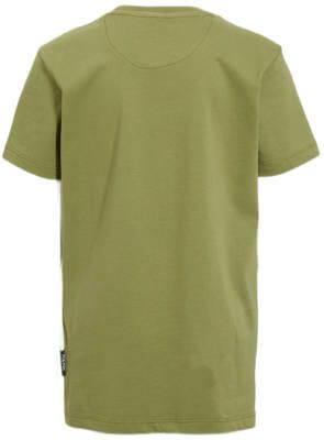 Me & My Monkey T-shirt Myron met printopdruk groen Jongens Katoen Ronde hals 104 - Foto 4