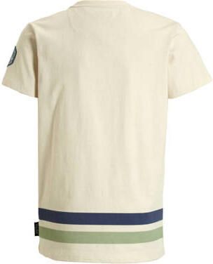 Me & My Monkey T-shirt Paoro met strepen beige Jongens Katoen Ronde hals 110 116