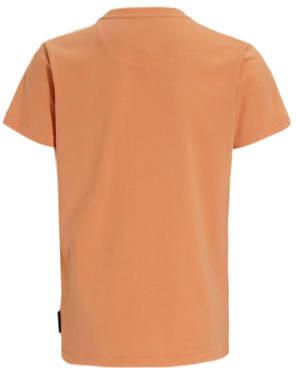 Me & My Monkey T-shirt Philly met printopdruk oranje Jongens Katoen Ronde hals 110 116