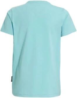 Me & My Monkey T-shirt Piter met printopdruk lichtblauw Jongens Katoen Ronde hals 110 116