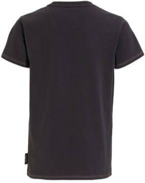 Me & My Monkey T-shirt Pyke met printopdruk donkergrijs Jongens Katoen Ronde hals 110 116