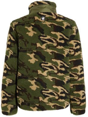Me & My Monkey teddy tussenjas met camouflageprint groen Jongens Polyester Opstaande kraag 116 - Foto 3