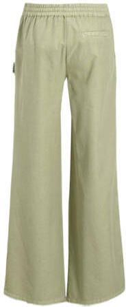 Me & My Monkey wide leg broek lichkhaki Groen Meisjes Katoen Effen - Foto 2