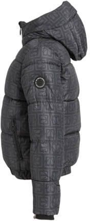 Me & My Monkey winterjas Nathalie zwart Meisjes Polyester Capuchon All over print 104 - Foto 2