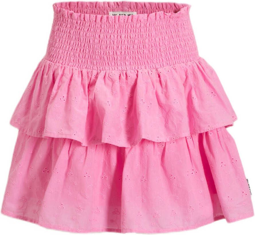 Me & My Monkey rok Marleen roze Meisjes Katoen Effen 116