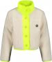 Me & My Monkey teddy zomerjas ecru neon geel Meisjes Polyester Opstaande kraag 140-146 - Thumbnail 1