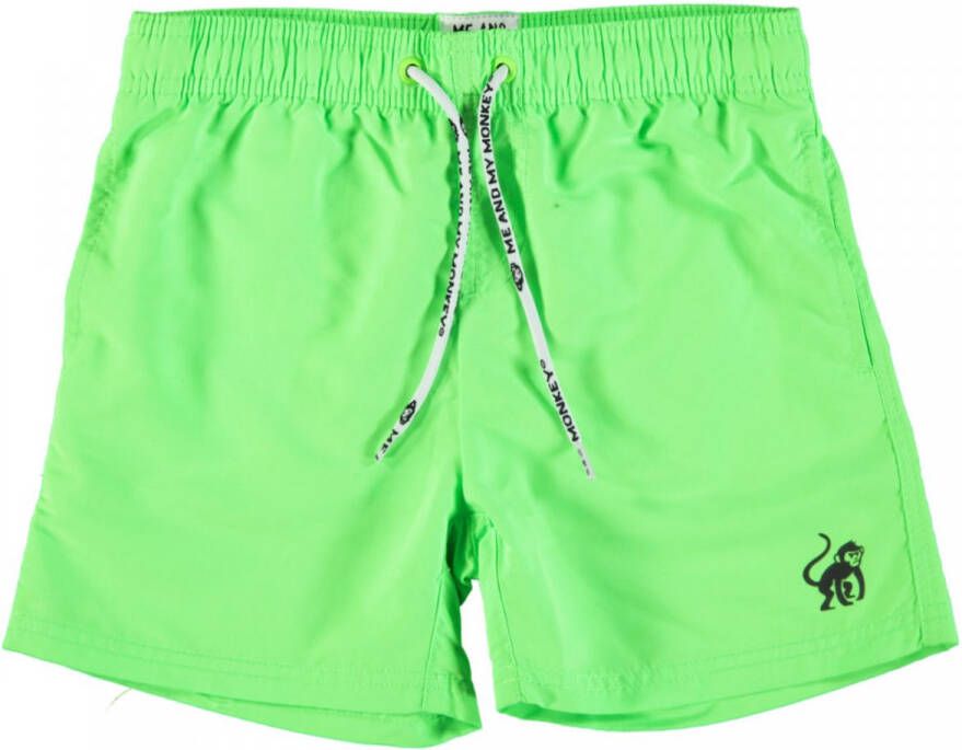 Me & My Monkey zwemshort neon groen Jongens Polyester Effen 152 - Foto 3
