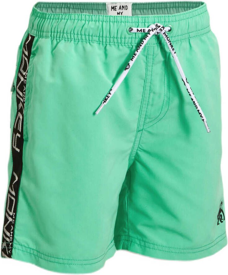 Me & My Monkey zwemshort Marcio groen Jongens Gerecycled polyester 176