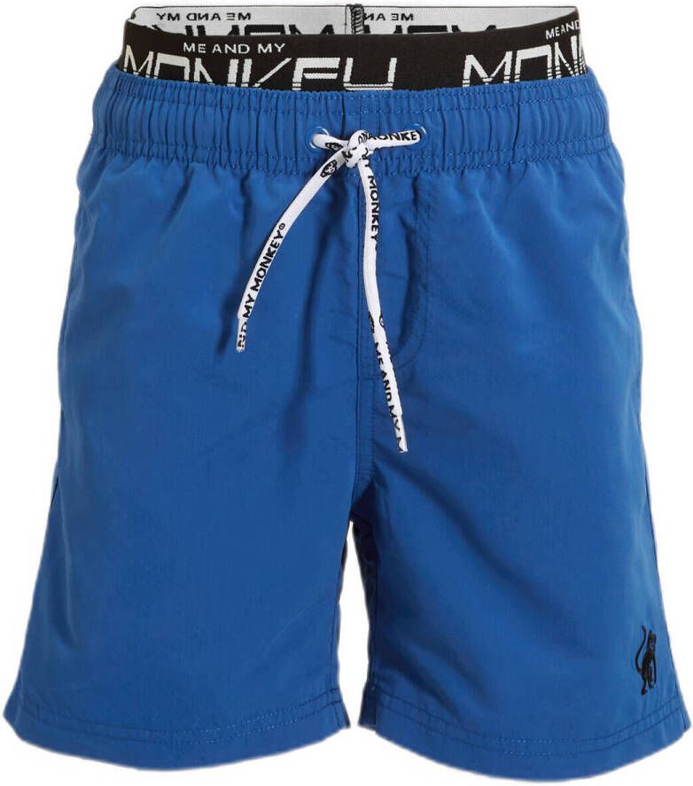Me & My Monkey zwemshort Mario blauw Jongens Gerecycled polyester (duurzaam) 152