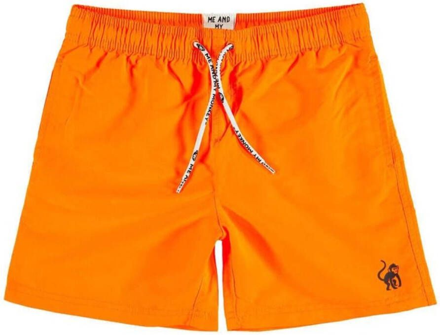 Me & My Monkey zwemshort oranje Jongens Polyester Effen 128