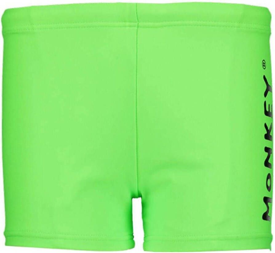 Me & My Monkey zwemboxer neon groen Jongens Nylon Printopdruk 104