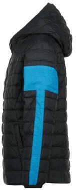 Messi jas Tiago zwart helderblauw Jongens Nylon Capuchon Meerkleurig 140