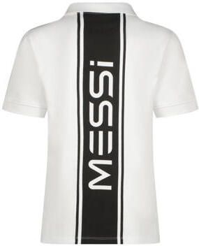 Messi polo Kaper wit Jongens Katoen Polokraag Effen 128 - Foto 2