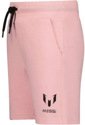 Messi sweatshort Rasto met printopdruk lichtroze Korte broek Printopdruk 104