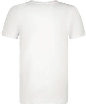 Messi T-shirt Shield met printopdruk wit Jongens Katoen Ronde hals Printopdruk 104