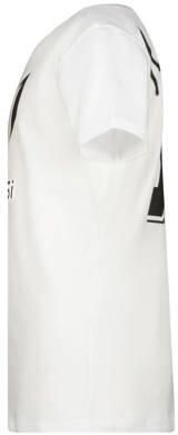 Messi T-shirt Ten met logo wit zwart Jongens Katoen Ronde hals Logo 104