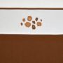 Meyco baby wieglaken Panter 75x100 cm camel Babylaken Wit - Thumbnail 2