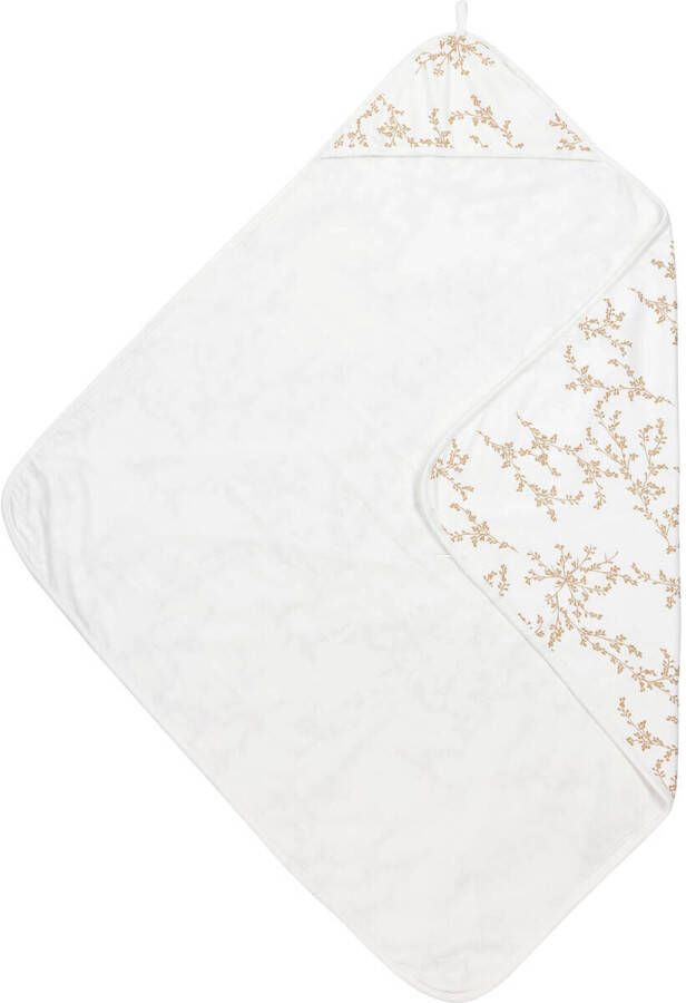 Meyco badcape Branches sand Handdoek badcape Beige Blad