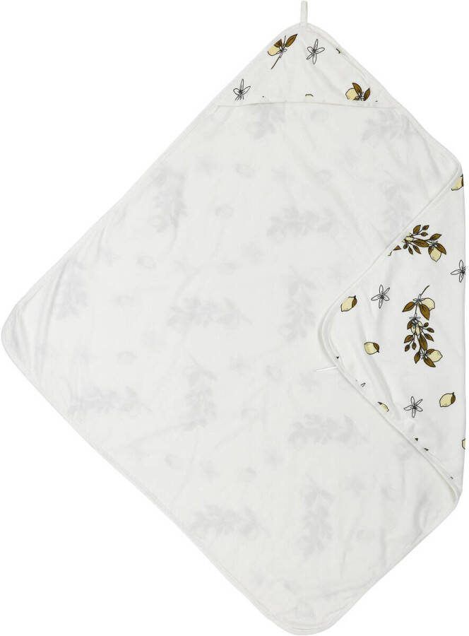 Meyco badcape Lemon Handdoek badcape Wit All over print