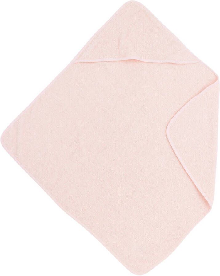 Meyco badcape Basic Badstof 75x75 cm Soft Pink Handdoek badcape Roze Effen