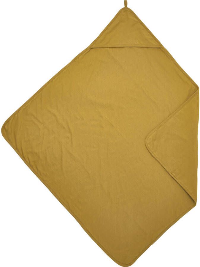 Meyco Basic jersey badcape 80x80 cm honey gold Handdoek badcape Geel Effen
