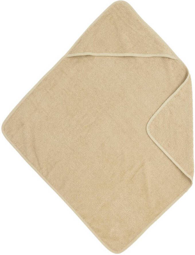 Meyco badcape Basic Badstof 75x75 cm Sand Handdoek badcape Bruin Effen