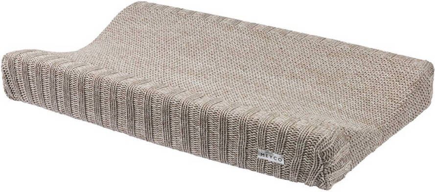 Meyco Silverline Relief Mixed aankleedkussenhoes 45x70 cm zand Beige
