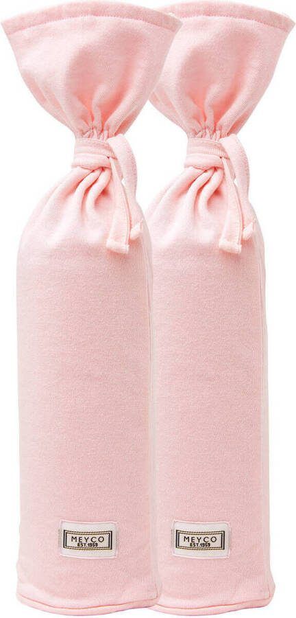 Meyco kruikenzak Basic jersey set van 2 lichtroze
