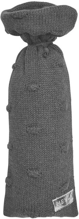 Meyco Silverline Knots kruikenzak donkergrijs Effen