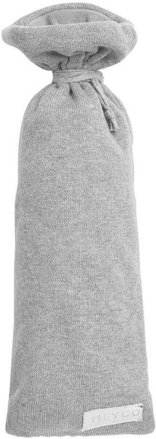 Meyco Knit Basic kruikenzak grijs melange Effen | Kruikenzak van
