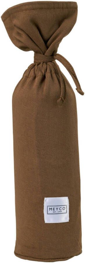 Meyco kruikenzak Basic jersey chocolate Bruin | Kruikenzak van