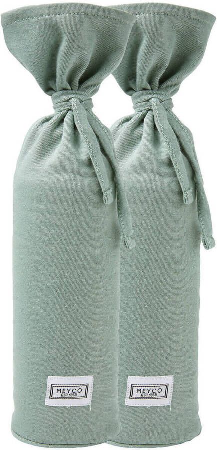 Meyco kruikenzak Basic jersey set van 2 stone green Groen