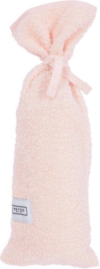 Meyco kruikenzak Basic Badstof 13xh35cm Soft Pink Roze Effen