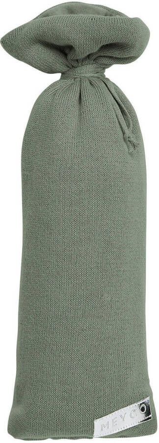 Meyco Knit Basic kruikenzak forest green Groen | Kruikenzak van