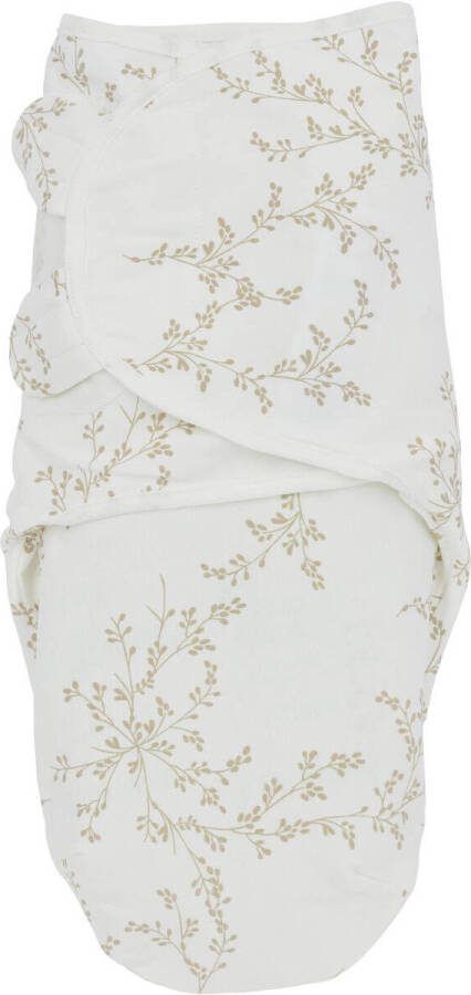 Meyco swaddle inbakerdoek Branches Sand Beige Blad 1 - Foto 3