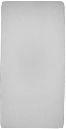 Meyco katoenen jersey hoeslaken wieg 40x80 90 cm (set van 2) Grijs Effen