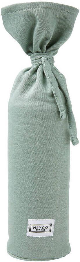 Meyco kruikenzak Basic jersey stone green Groen | Kruikenzak van