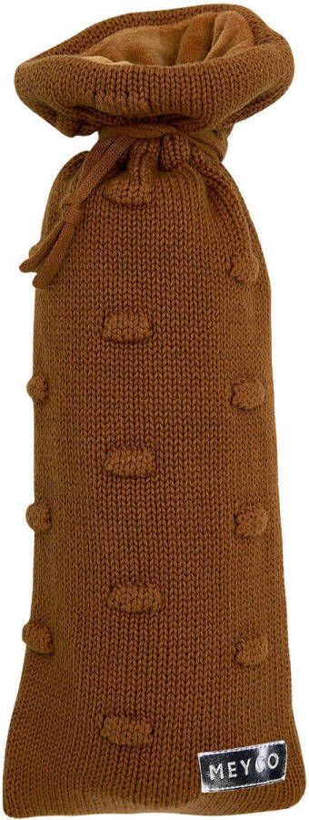 Meyco Silverline Knots kruikenzak camel Bruin | Kruikenzak van