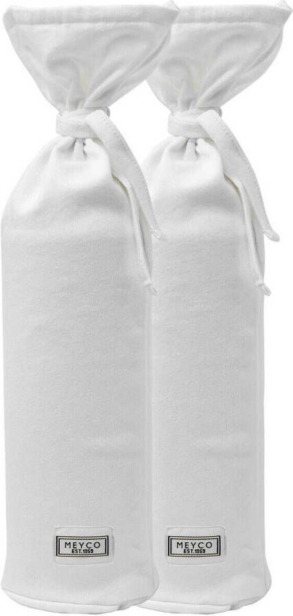 Meyco kruikenzak Basic jersey set van 2 wit | Kruikenzak van