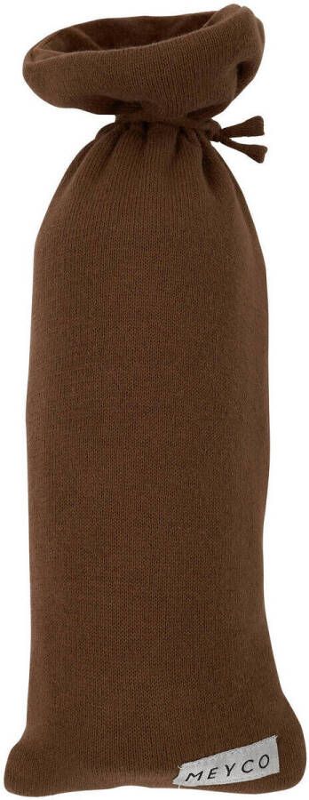 Meyco kruikenzak Knit basic chocolate Bruin | Kruikenzak van