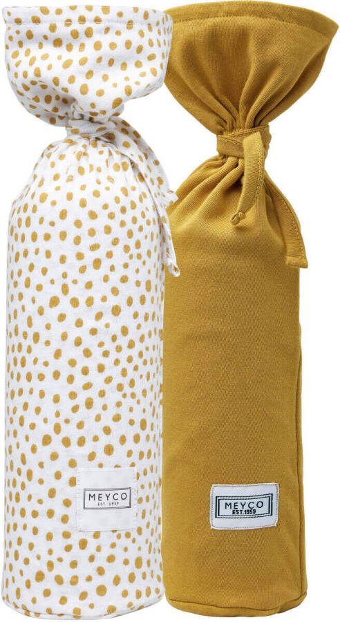 Meyco kruikenzak Basic jersey Cheetah set van 2 honey gold Geel - Foto 3
