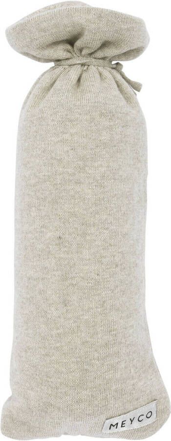 Meyco kruikenzak Knit Basic 13xh35 cm Sand Melange Bruin Effen - Foto 3