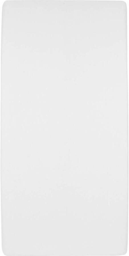 Meyco katoenen molton hoeslaken ledikant 60x120 cm Kindermolton Wit - Foto 3