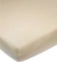 Meyco katoenen ledikant hoeslaken 60x120 cm sand Beige Effen - Thumbnail 1