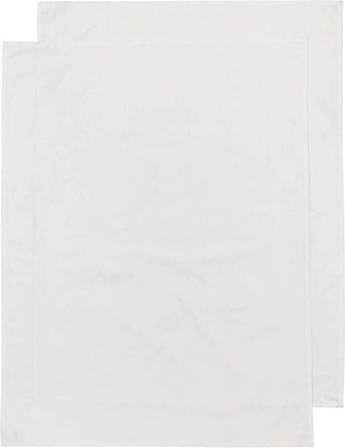 Meyco baby ledikantlaken Uni 100x150cm set van 2 Offwhite Babylaken Wit