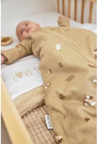 Meyco 4-seizoenen baby slaapzak Forest Animals sand Babyslaapzak Beige - Foto 2