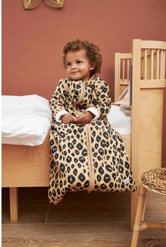 Meyco 4-seizoenen babyslaapzak Leopard Sand Melange Bruin Panterprint - Foto 2