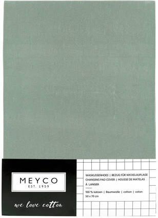 Meyco aankleedkussenhoes Basic jersey stone green Groen - Foto 3