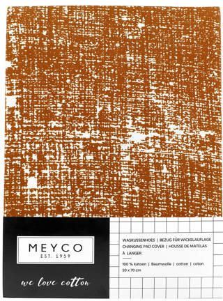 Meyco aankleedkussenhoes Fine lines camel Bruin | Aankleedkussenhoes van - Foto 3
